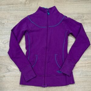 The North Face Purple Jacket with Blue Accents